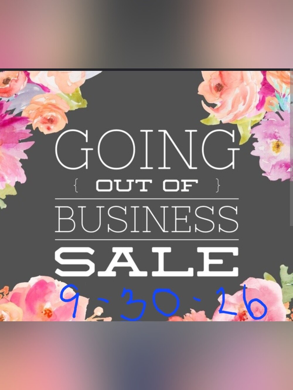 Closing My Shop 9/30/26